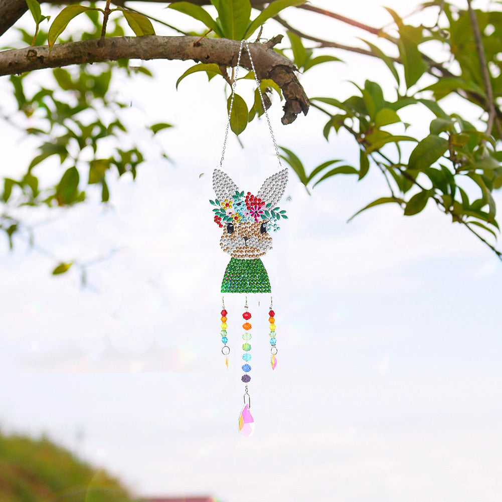 Animal DIY Diamond Painting Light Catcher Prism Hanging Crystal Wind Chime