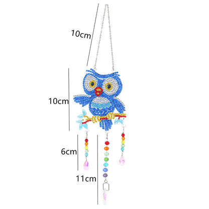 Animal DIY Diamond Painting Light Catcher Prism Hanging Crystal Wind Chime