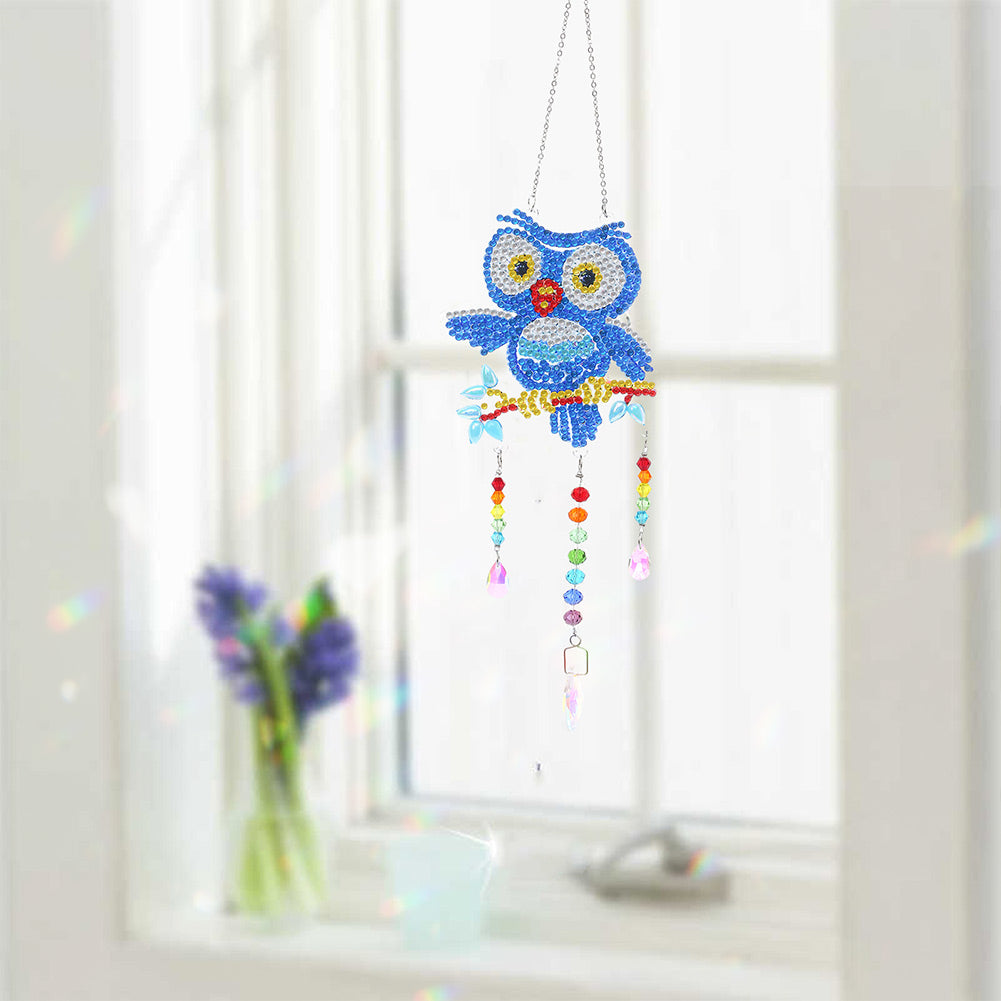 Animal DIY Diamond Painting Light Catcher Prism Hanging Crystal Wind Chime