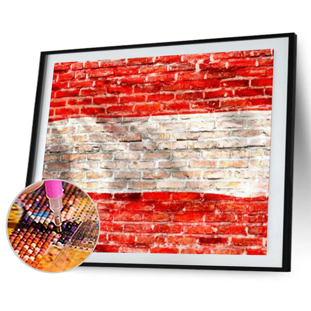 National Flag - Full Round Drill Diamond Painting 40*30CM