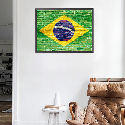 National Flag - Full Round Drill Diamond Painting 40*30CM