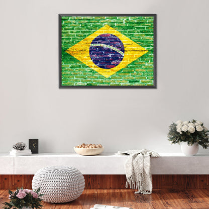National Flag - Full Round Drill Diamond Painting 40*30CM
