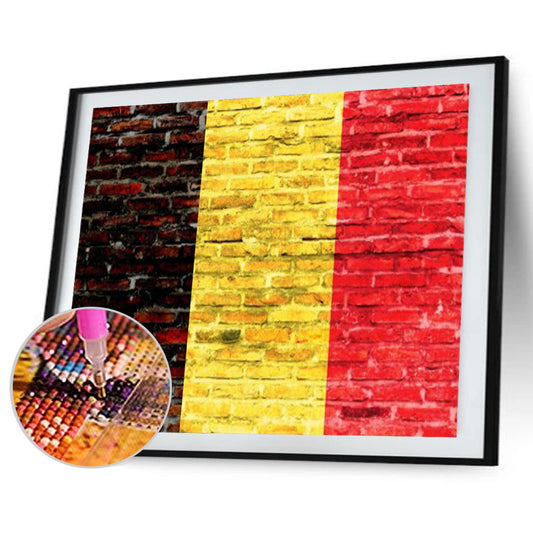 National Flag - Full Round Drill Diamond Painting 40*30CM