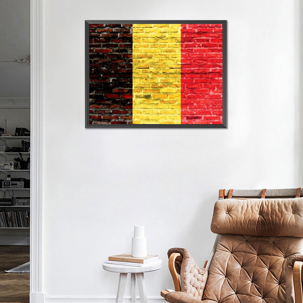 National Flag - Full Round Drill Diamond Painting 40*30CM