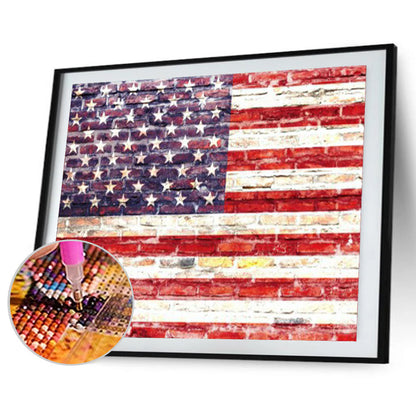 National Flag - Full Round Drill Diamond Painting 40*30CM