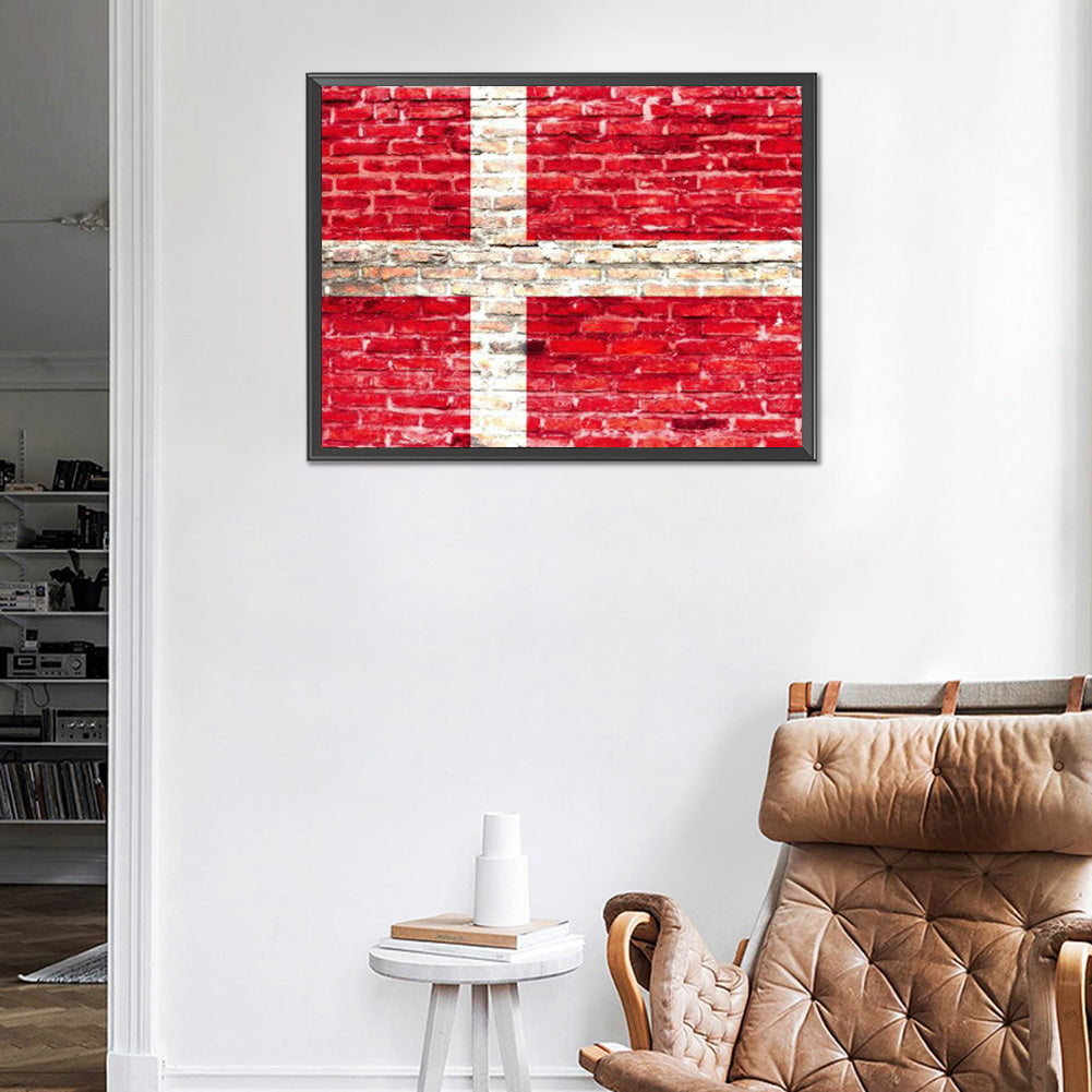 National Flag - Full Round Drill Diamond Painting 40*30CM