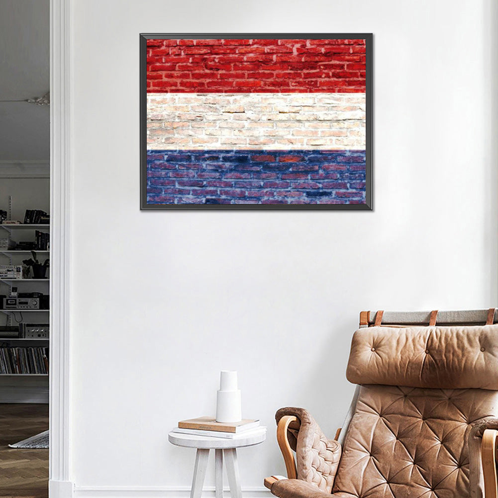 National Flag - Full Round Drill Diamond Painting 40*30CM