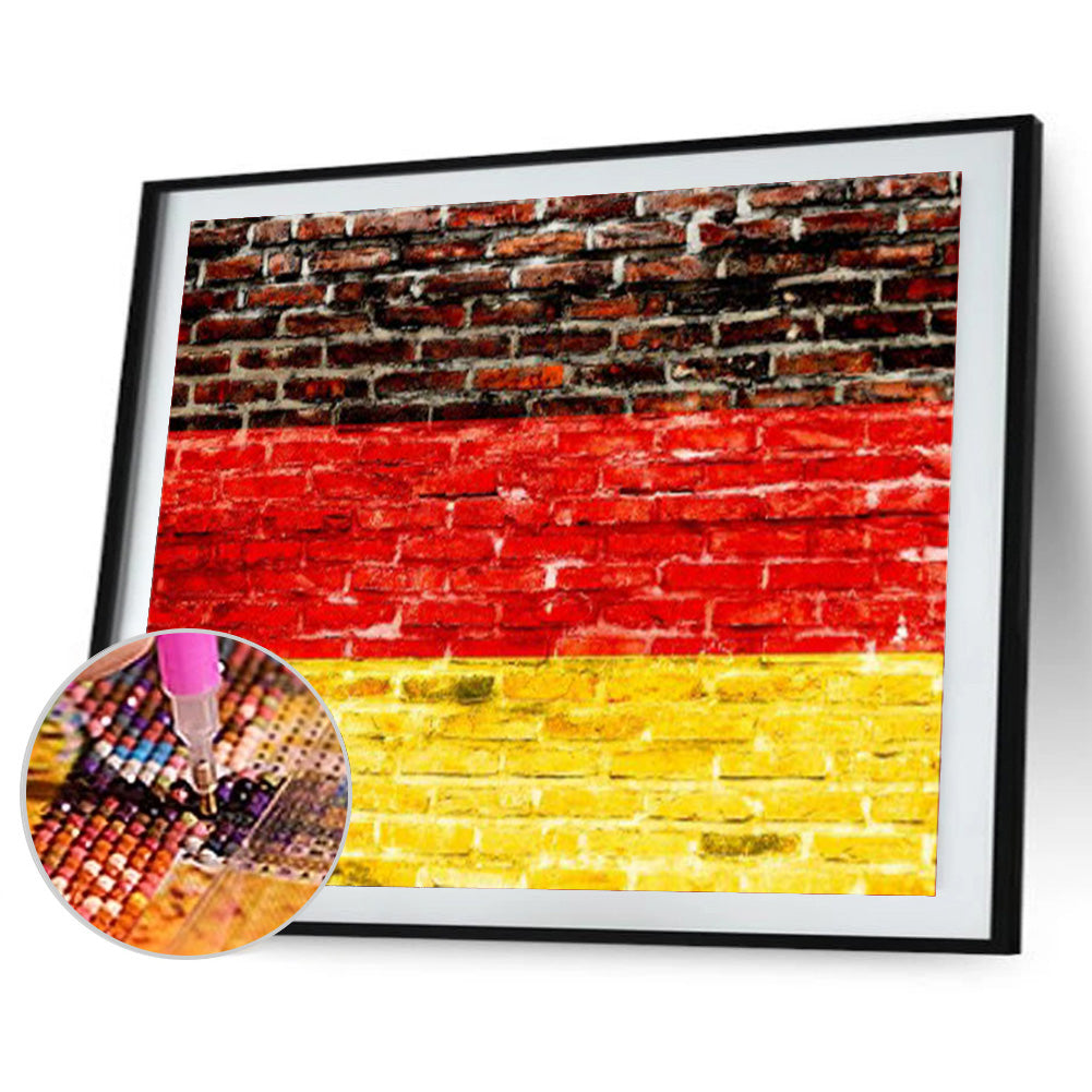 National Flag - Full Round Drill Diamond Painting 40*30CM