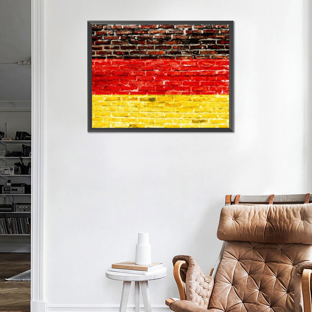 National Flag - Full Round Drill Diamond Painting 40*30CM