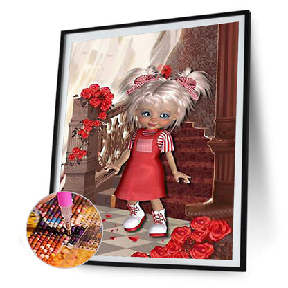 Little Girl - Full Round Drill Diamond Painting 30*40CM