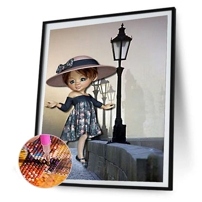 Little Girl - Full Round Drill Diamond Painting 30*40CM