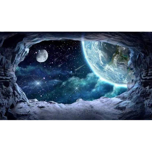 Cosmic Planet - Full Round Drill Diamond Painting 70*40CM