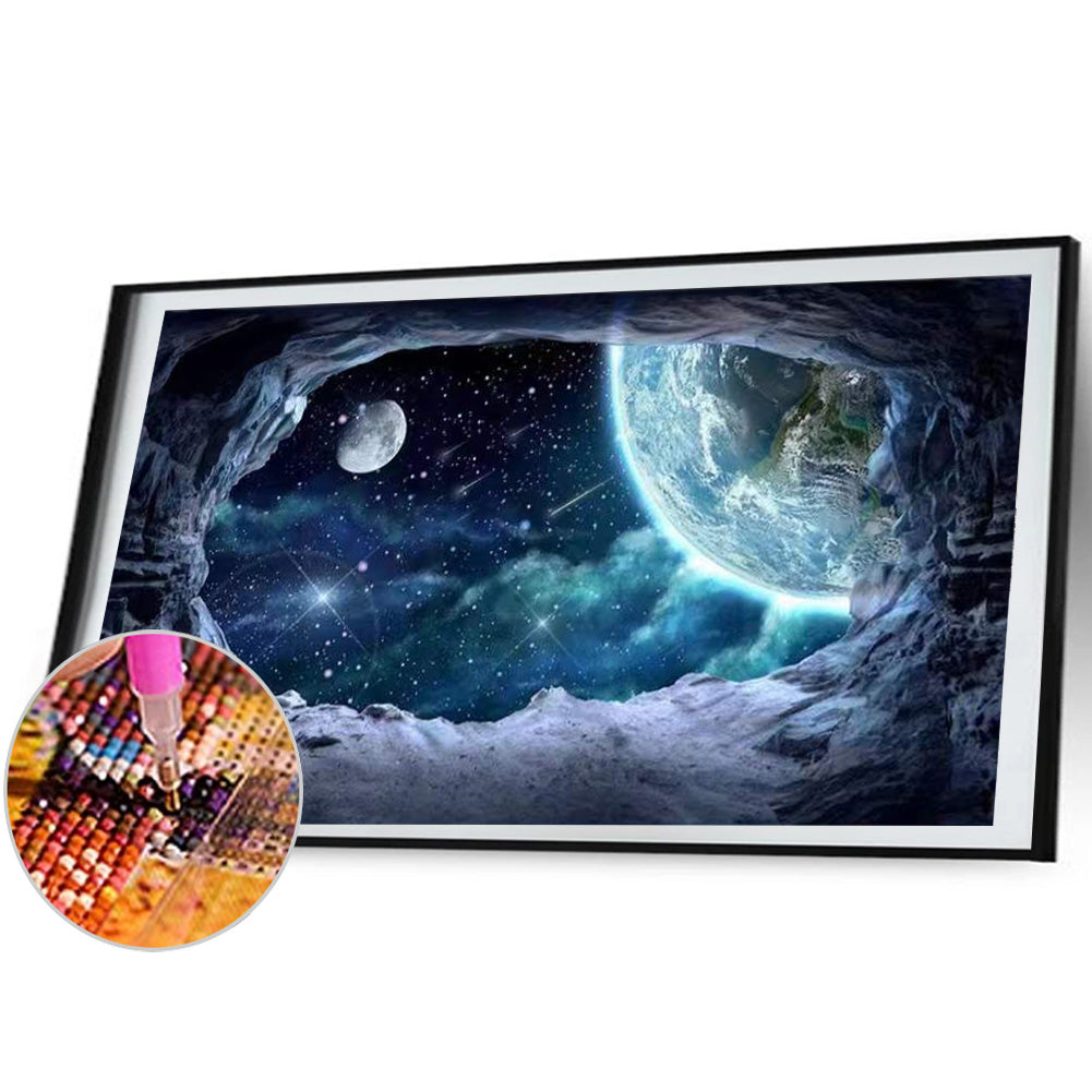 Cosmic Planet - Full Round Drill Diamond Painting 70*40CM