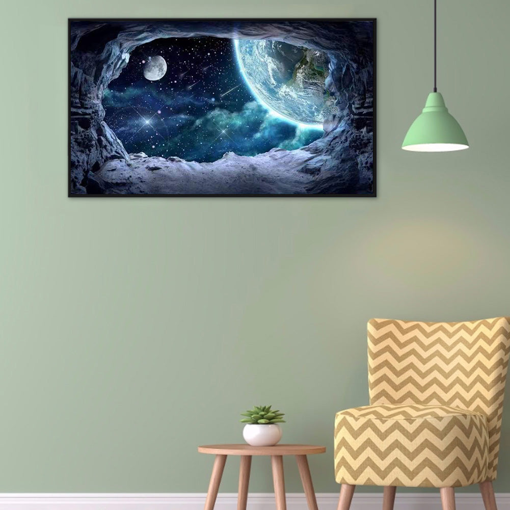 Cosmic Planet - Full Round Drill Diamond Painting 70*40CM