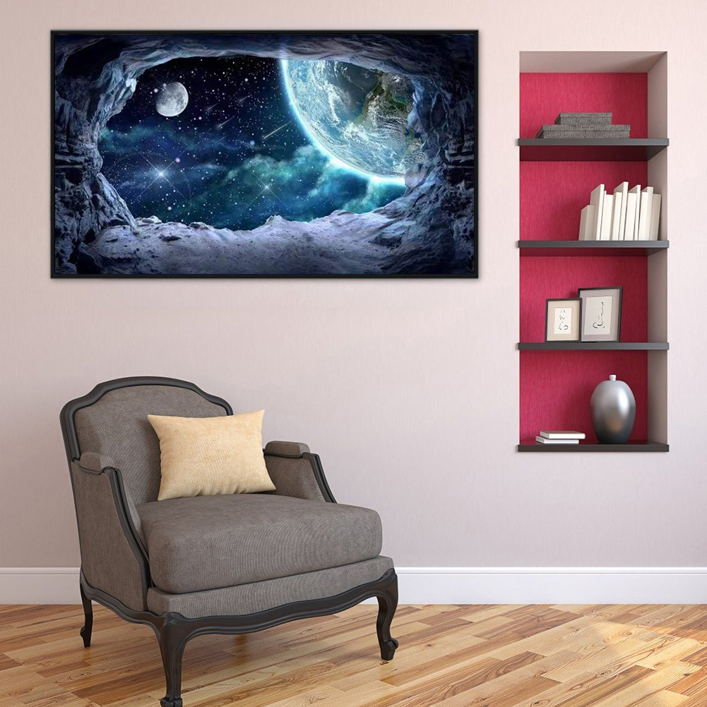 Cosmic Planet - Full Round Drill Diamond Painting 70*40CM