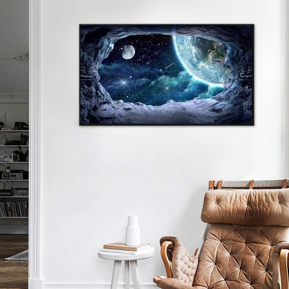 Cosmic Planet - Full Round Drill Diamond Painting 70*40CM