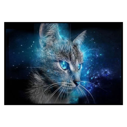 Blue Eyed Cat - 11CT Stamped Cross Stitch 60*40CM