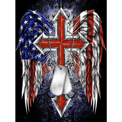 Independence Day - Full Round Drill Diamond Painting 30*40CM