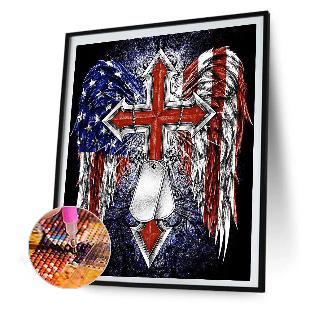 Independence Day - Full Round Drill Diamond Painting 30*40CM