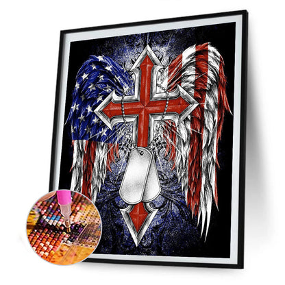 Independence Day - Full Round Drill Diamond Painting 30*40CM