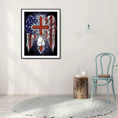 Independence Day - Full Round Drill Diamond Painting 30*40CM