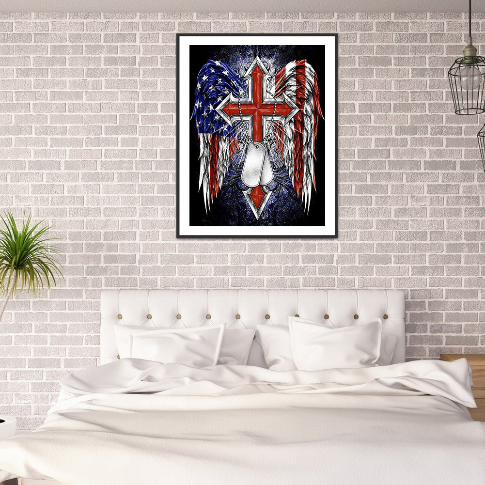 Independence Day - Full Round Drill Diamond Painting 30*40CM