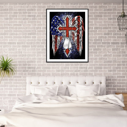 Independence Day - Full Round Drill Diamond Painting 30*40CM