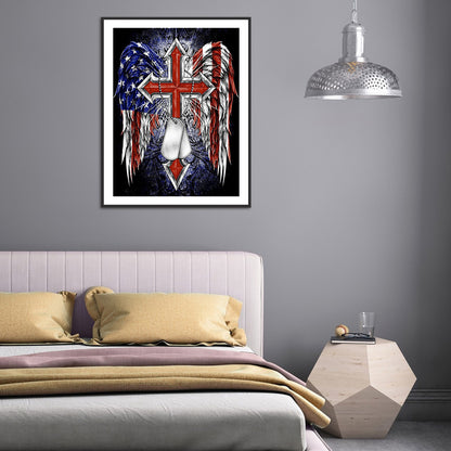 Independence Day - Full Round Drill Diamond Painting 30*40CM