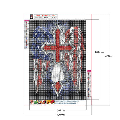 Independence Day - Full Round Drill Diamond Painting 30*40CM