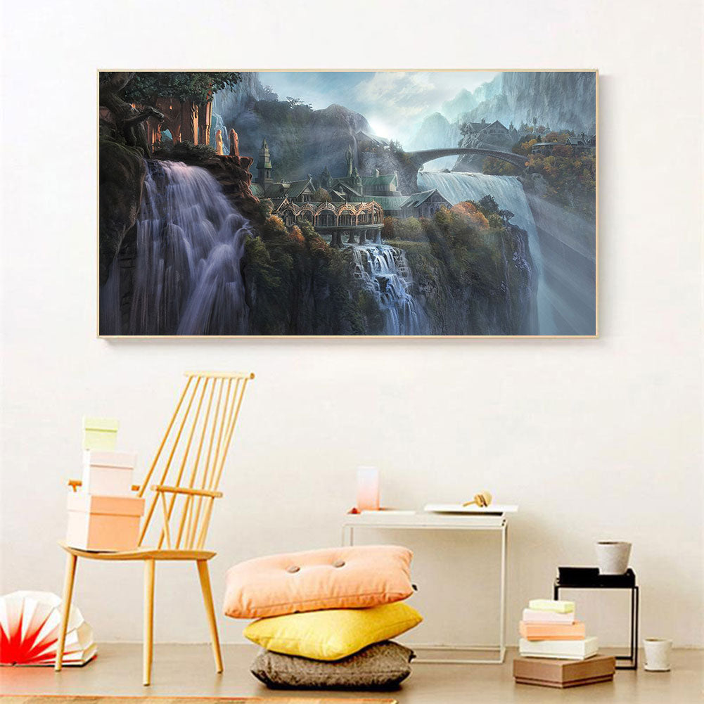 Rivendell - 11CT Stamped Cross Stitch 70*45CM