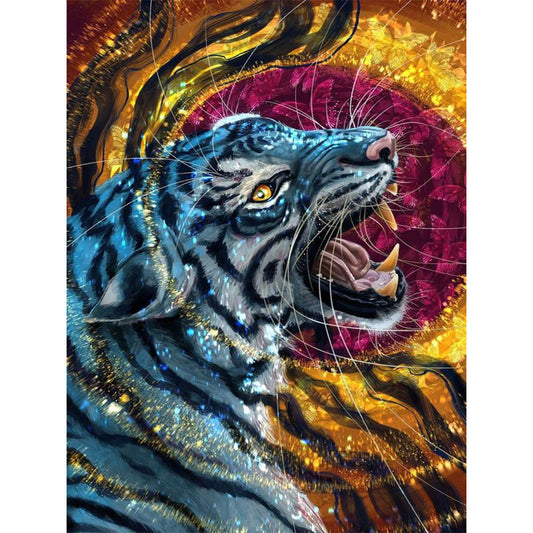 Golden Tiger - 11CT Stamped Cross Stitch 40*55CM