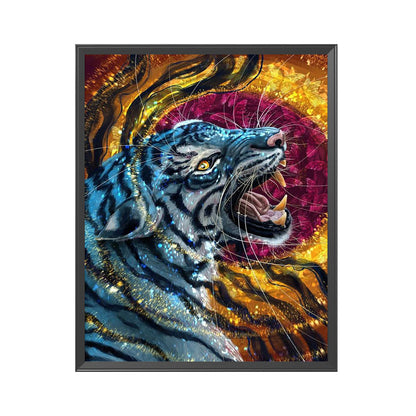 Golden Tiger - 11CT Stamped Cross Stitch 40*55CM