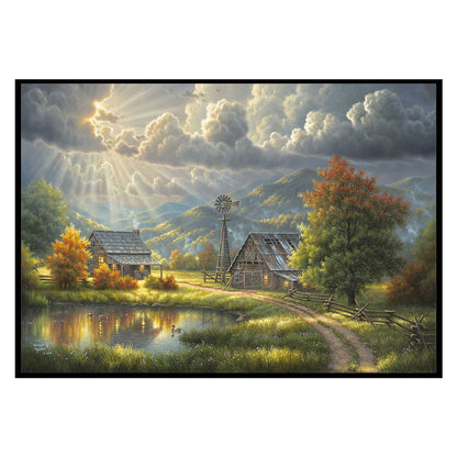 Light Of Dawn - 11CT Stamped Cross Stitch 60*40CM