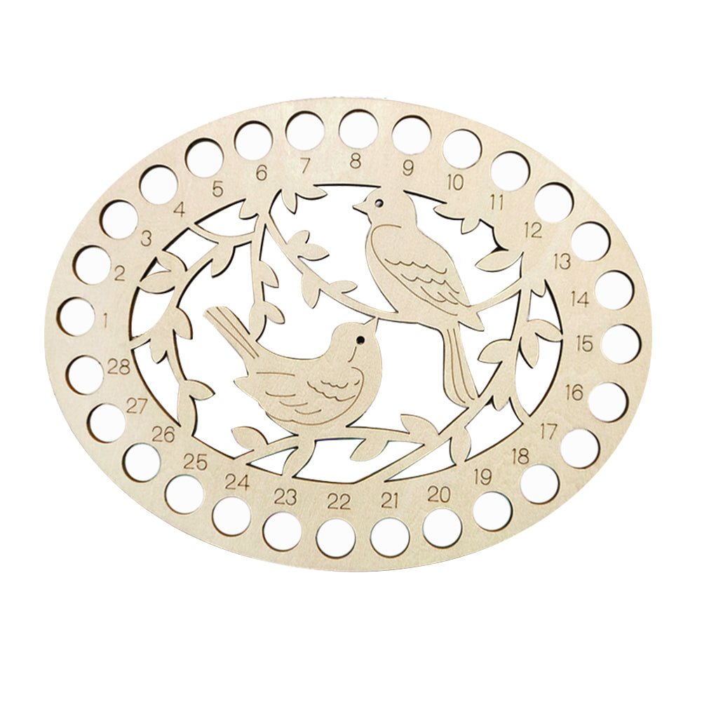 Wooden Bird Embroidery Floss Organizer Cross Stitch Thread Holder Storage