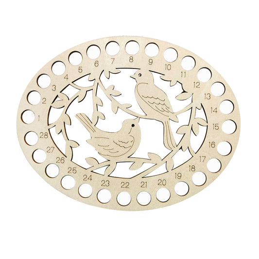 Wooden Bird Embroidery Floss Organizer Cross Stitch Thread Holder Storage