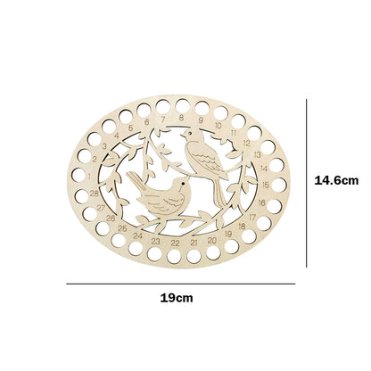 Wooden Bird Embroidery Floss Organizer Cross Stitch Thread Holder Storage