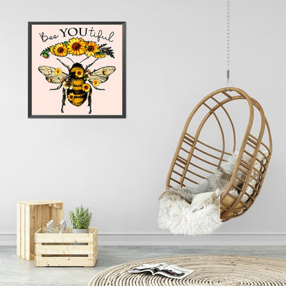 Bee - Full Round Drill Diamond Painting 30*30CM