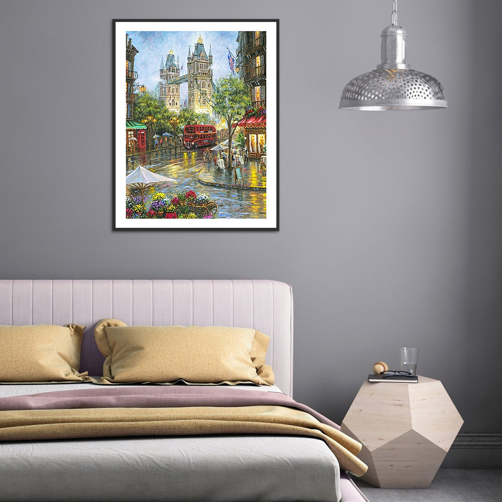 City Street View - Full Round Drill Diamond Painting 40*50CM
