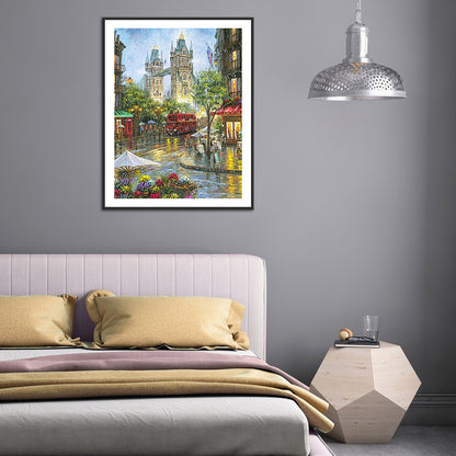 City Street View - Full Round Drill Diamond Painting 40*50CM