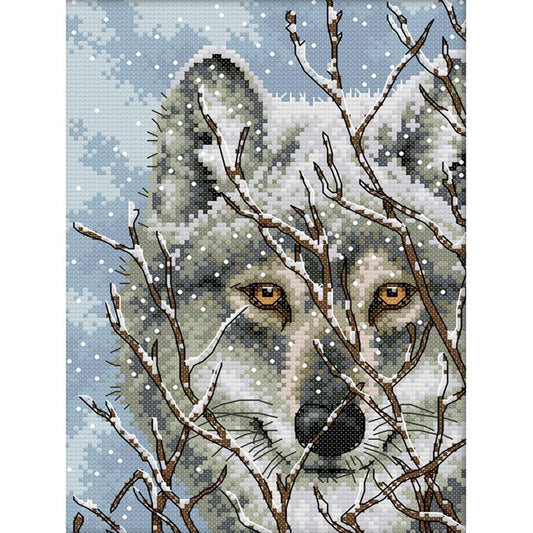 Wolf Three - 11CT Counted Cross Stitch 27*39CM