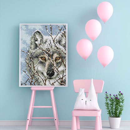 Wolf Three - 11CT Counted Cross Stitch 27*39CM