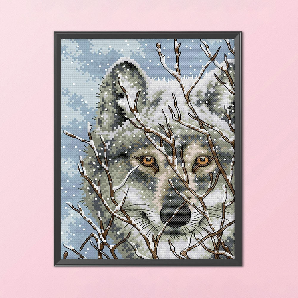 Wolf Three - 11CT Counted Cross Stitch 27*39CM