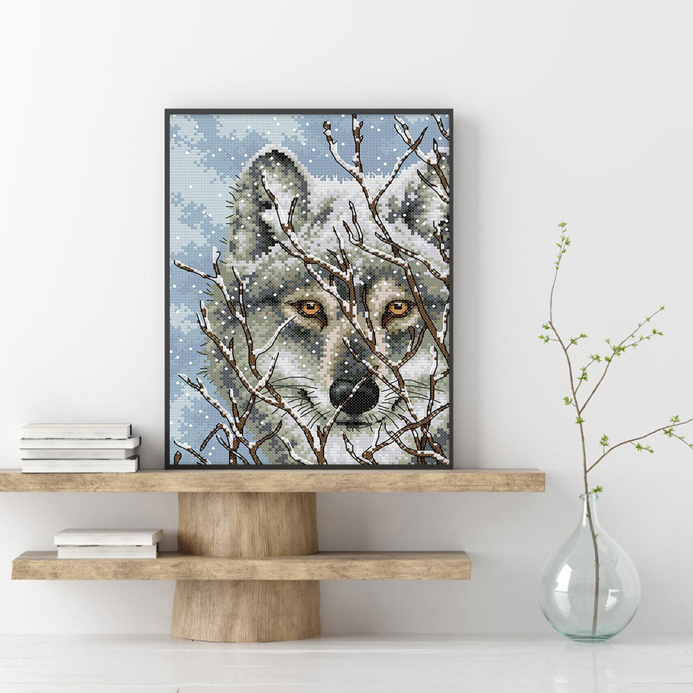 Wolf Three - 11CT Counted Cross Stitch 27*39CM