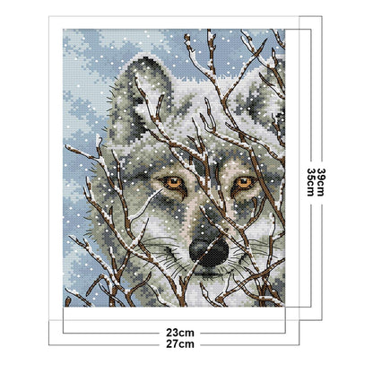 Wolf Three - 11CT Counted Cross Stitch 27*39CM