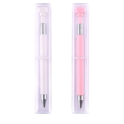 DIY Diamond Painting Rotary Automatic Square/Round Drill Pen Kits (Pink)