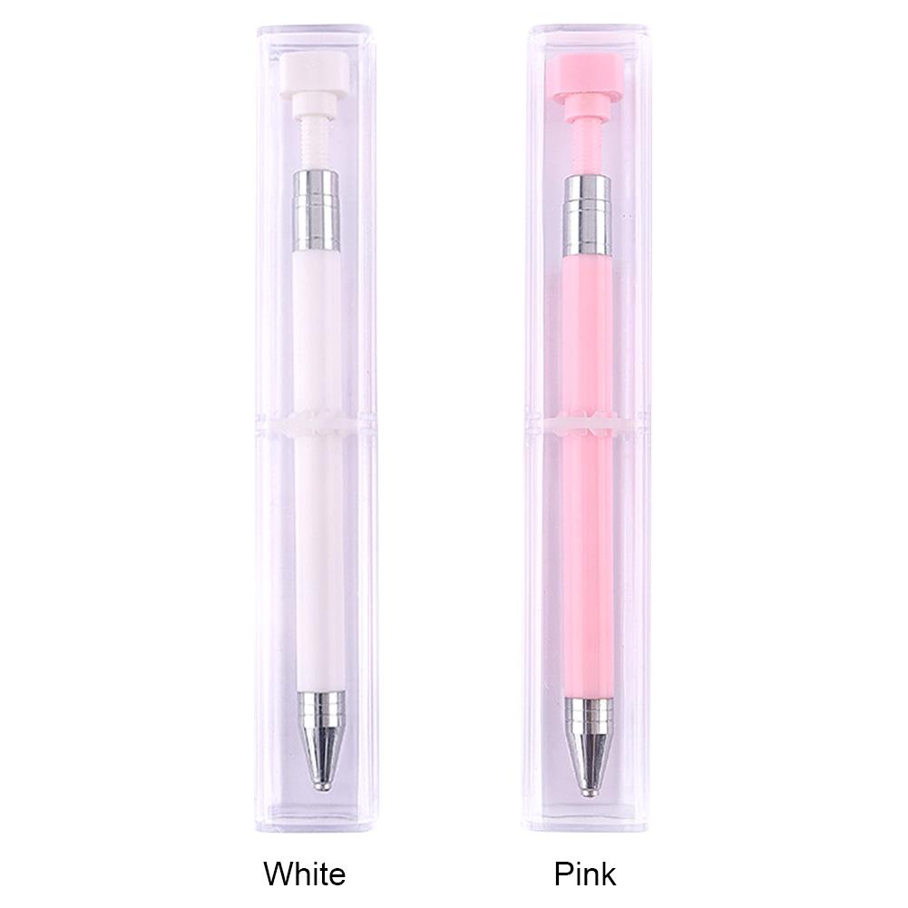 DIY Diamond Painting Rotary Automatic Square/Round Drill Pen Kits (Pink)