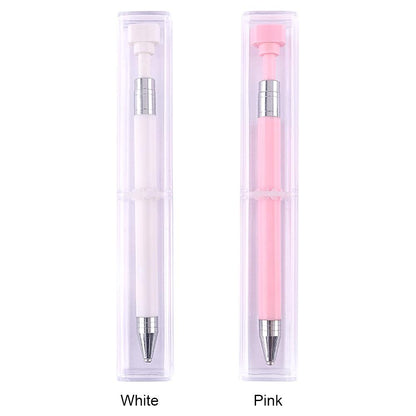 DIY Diamond Painting Rotary Automatic Square/Round Drill Pen Kits (Pink)