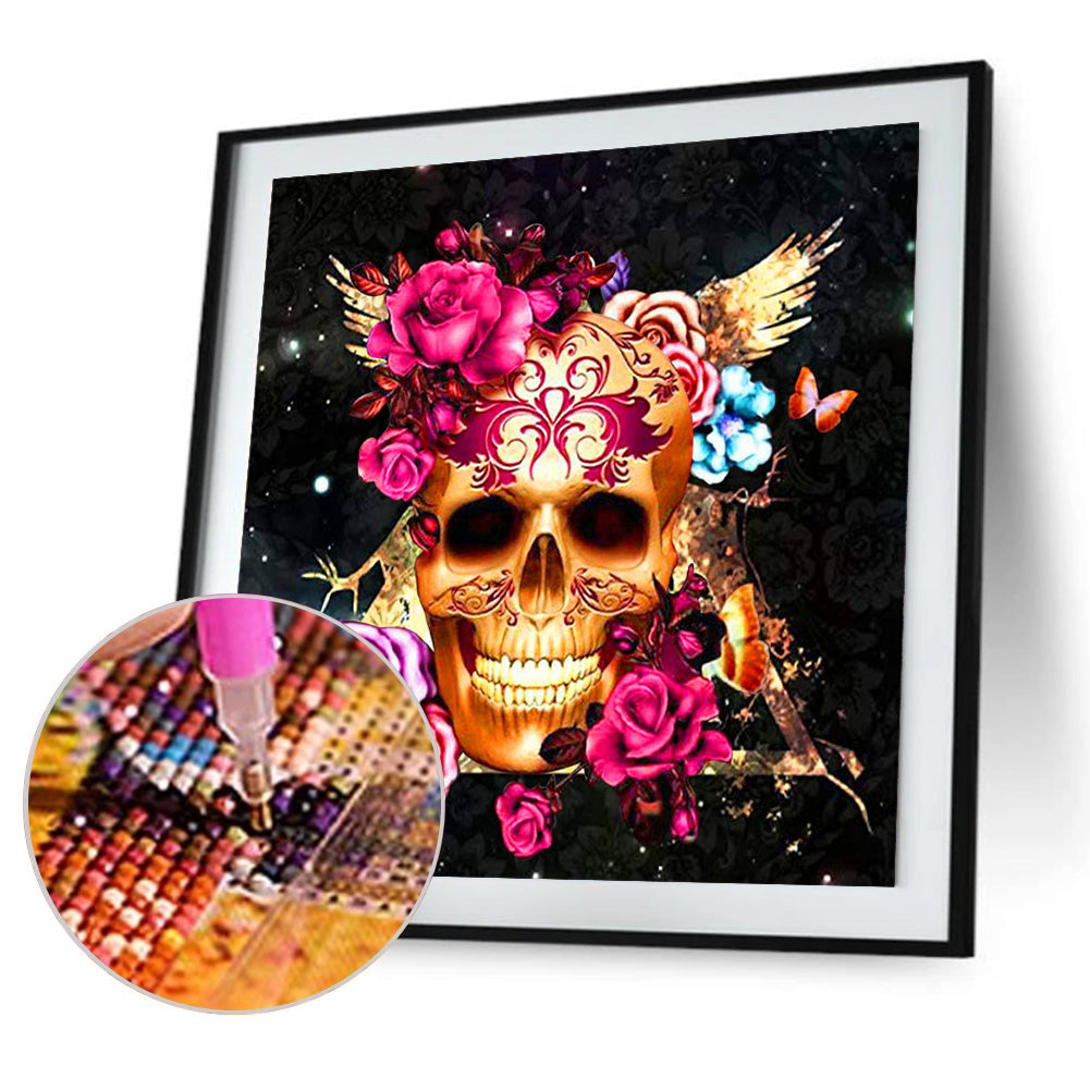 Skull Series - Full Round Drill Diamond Painting 30*30CM