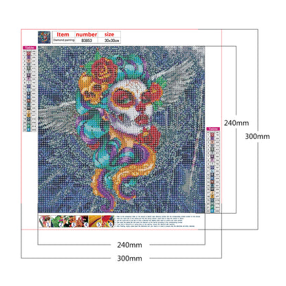 Skull Series - Full Round Drill Diamond Painting 30*30CM
