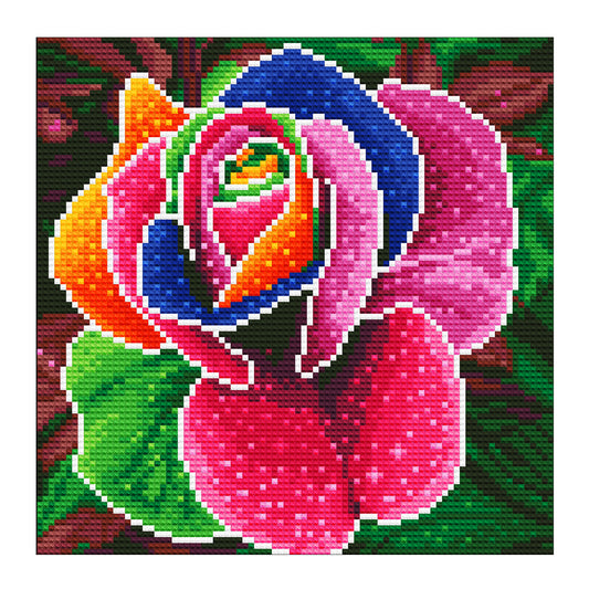 Colorful Roses - Full Round Drill Diamond Painting 30*30CM